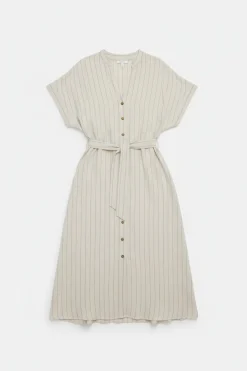 Robe chemise à rayures