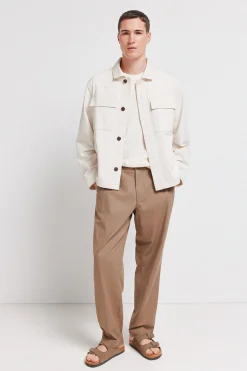 Surchemise en lin et coton coupe overshirt