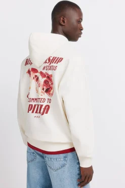 Sweat-shirt à capuche pizza