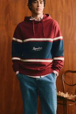 Sweat-shirt &agrave; capuche &agrave; d&eacute;coupes