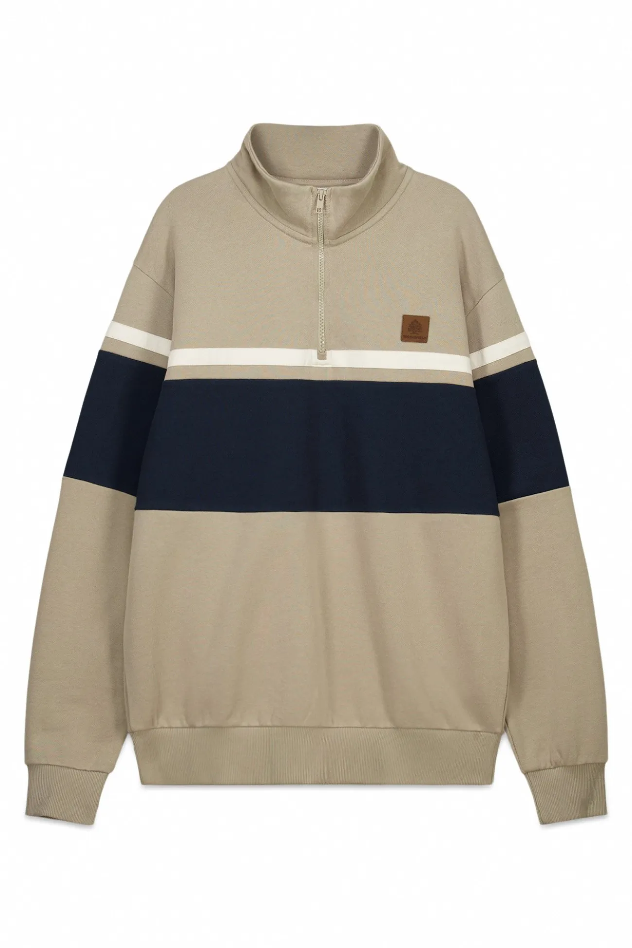 Sweat-shirt à fermeture à découpes