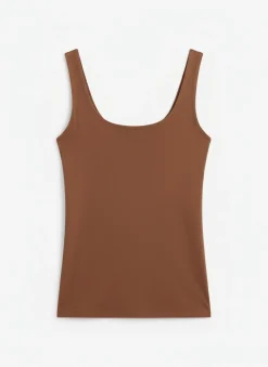 T-shirt à bretelles double tissu