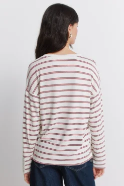 T-shirt à double rayure