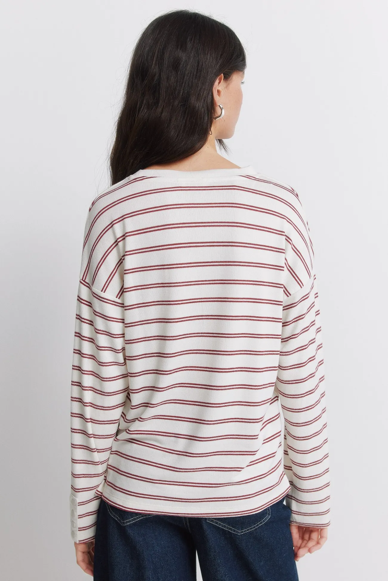 T-shirt à double rayure