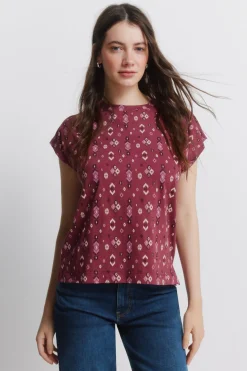 T-shirt &agrave; imprim&eacute; ethnique