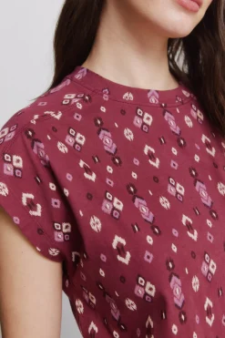 T-shirt à imprimé ethnique
