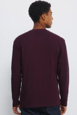 T-shirt à manche et col serafino