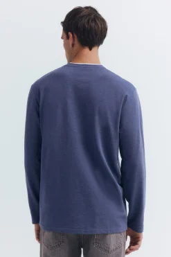 T-shirt à manche longues double mélange