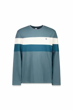 T-shirt à manche longues en piqué découpé