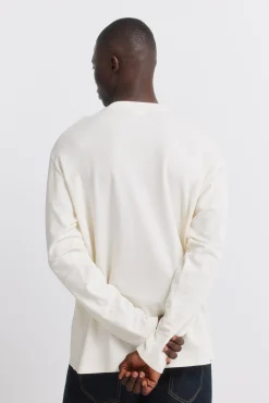 T-shirt &agrave; manches longues en piqu&eacute; coupe