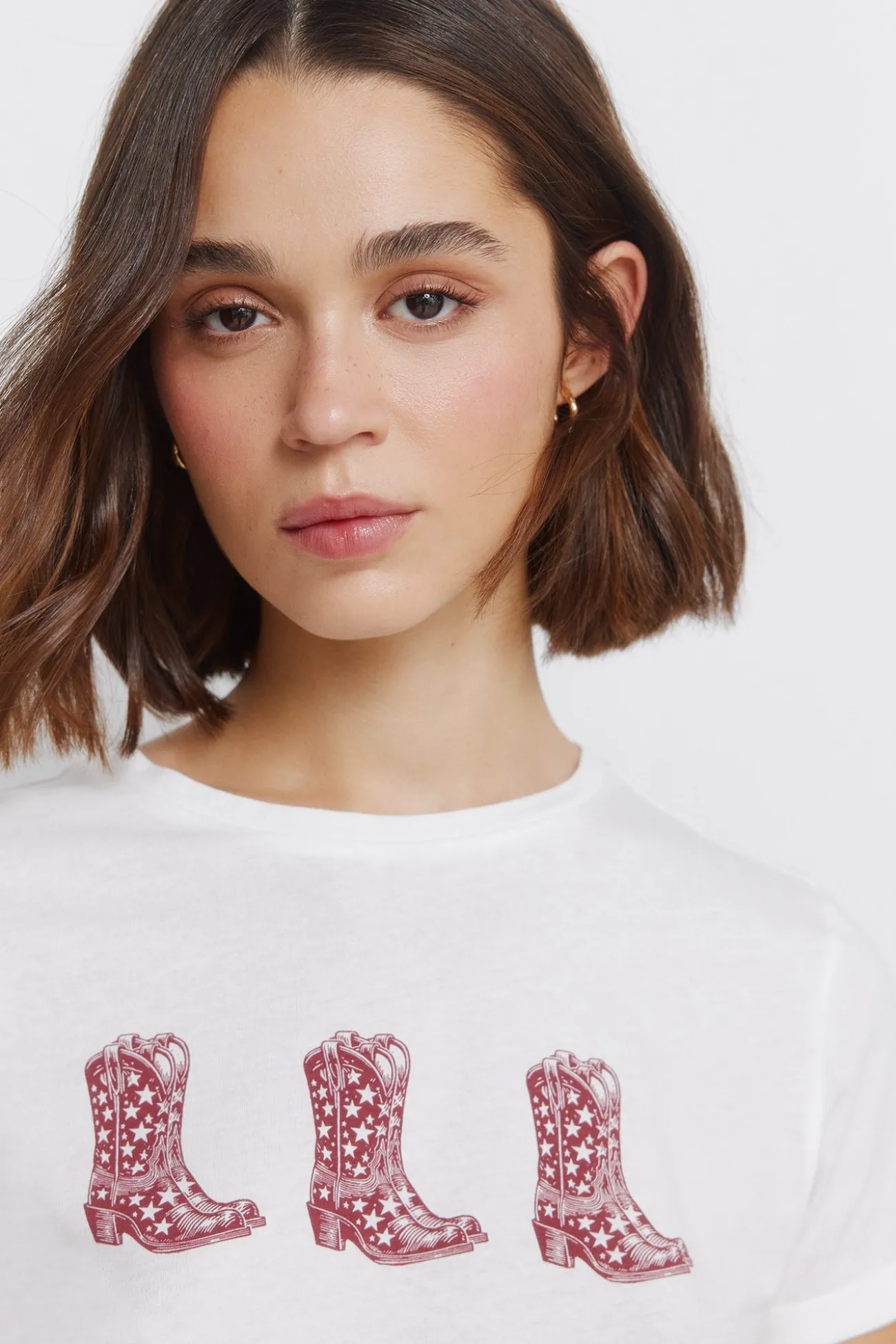 T-shirt à manches retroussées