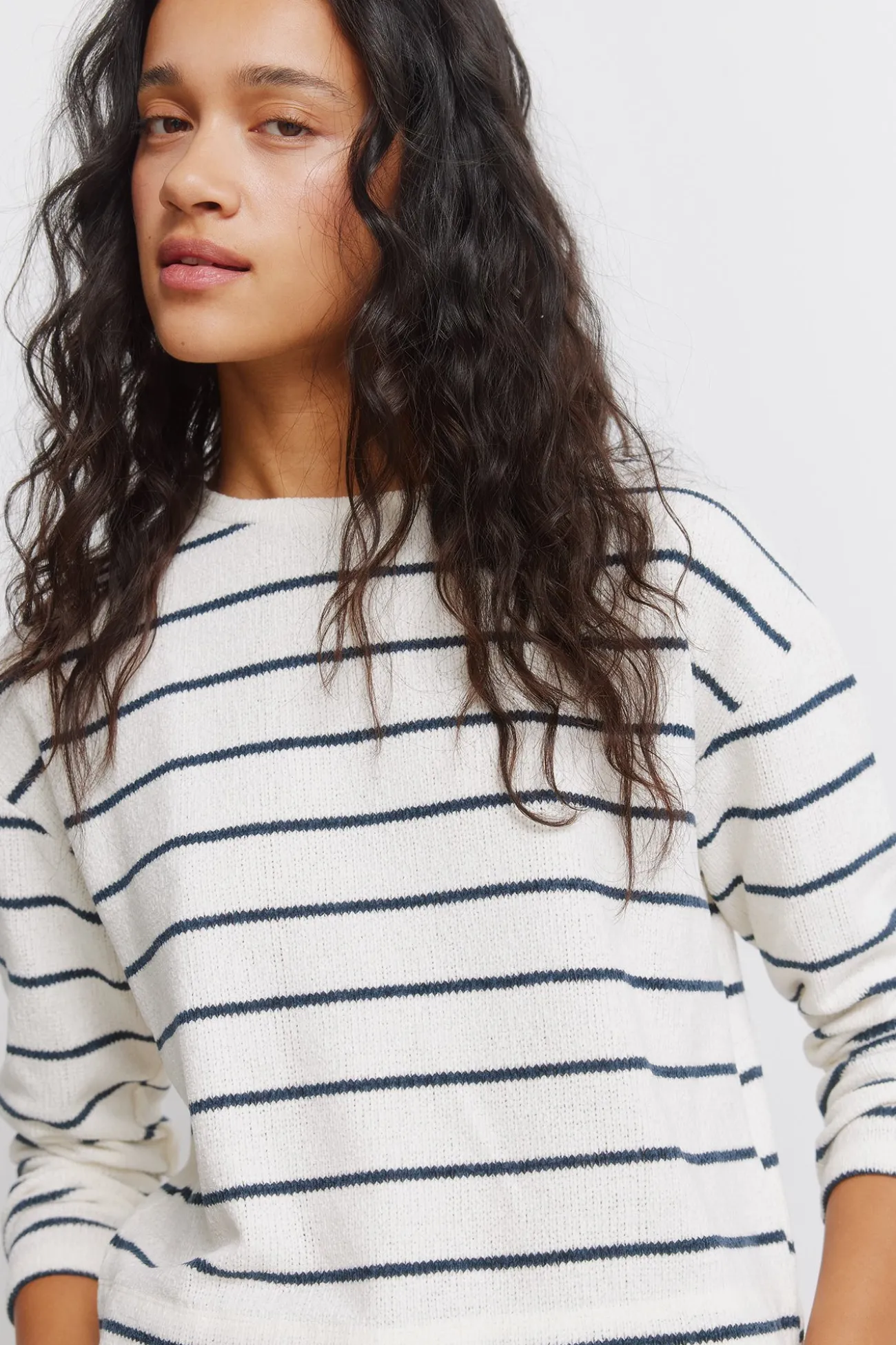 T-shirt chenille bi-matière