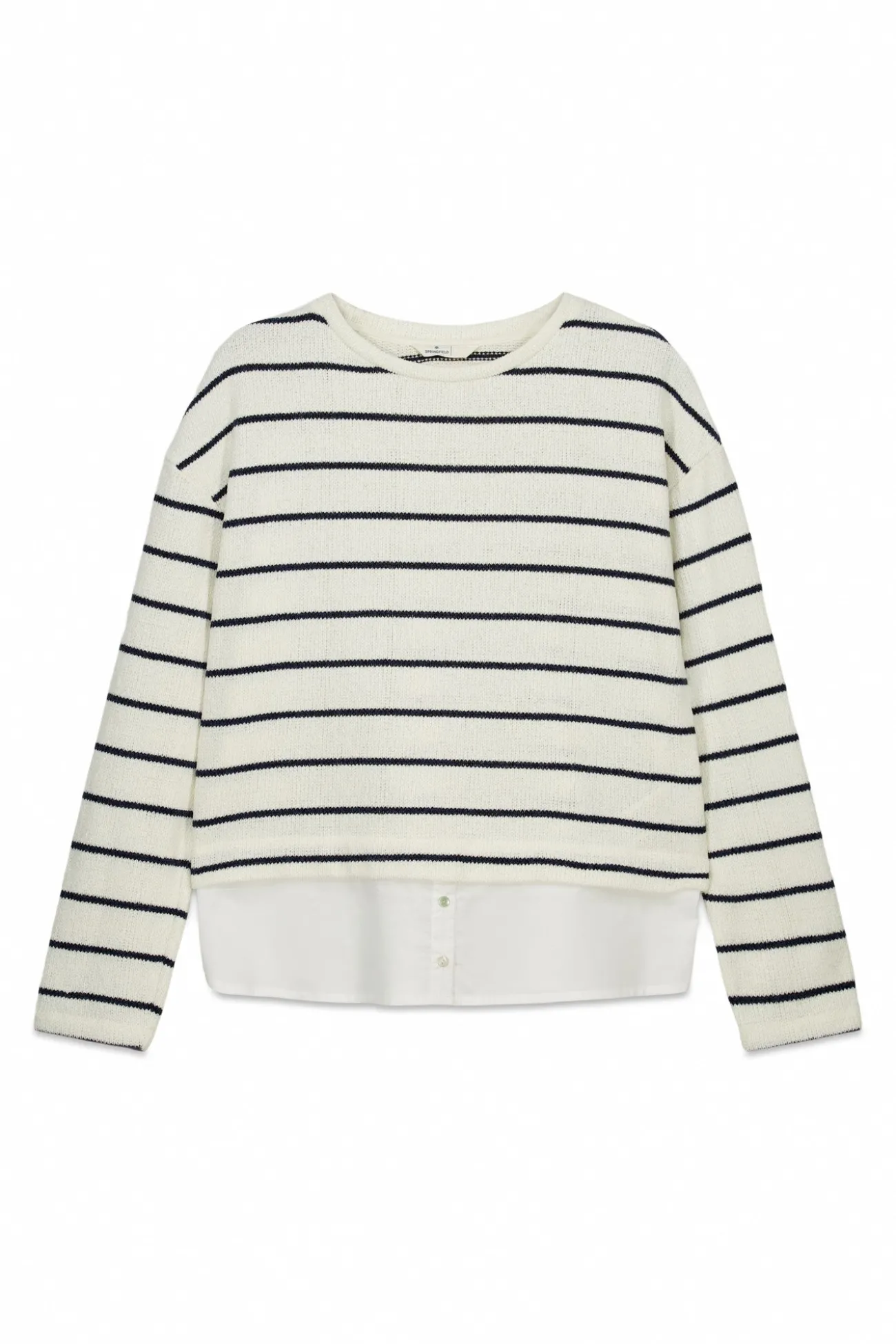 T-shirt chenille bi-matière