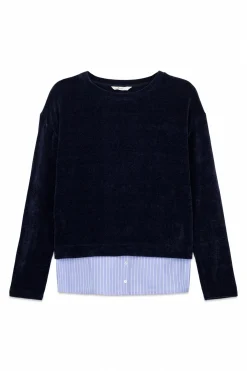 T-shirt chenille bi-matière