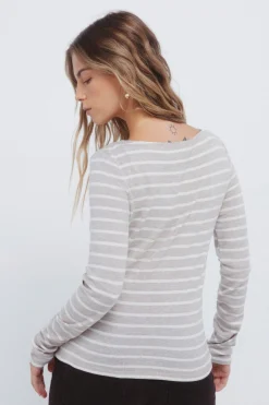 T-shirt en en maille rayures