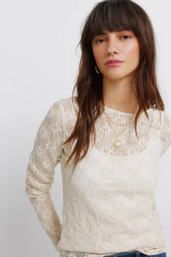 T-shirt manches longues en maille