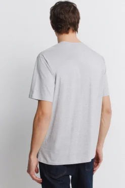 T-shirt micro rayure