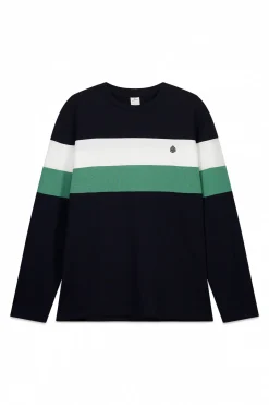 T-shirt piqué à manches longues avec découpes