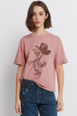 T-shirt "country club" en coton