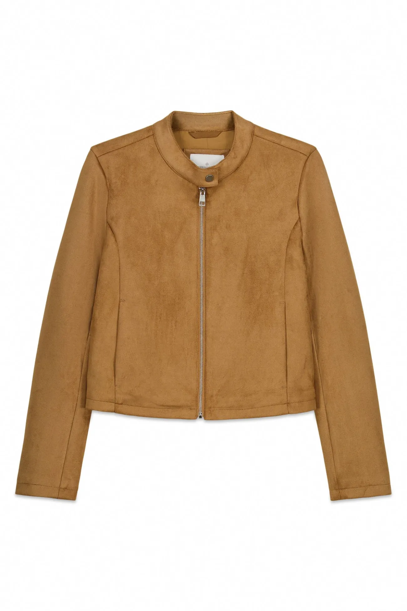 Veste courte en daim synthétique
