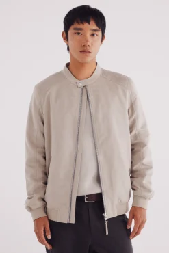 Veste effet daim micro-perfor&eacute;