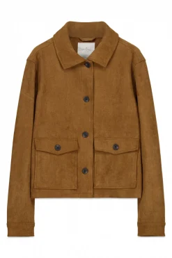 Veste en daim avec poches