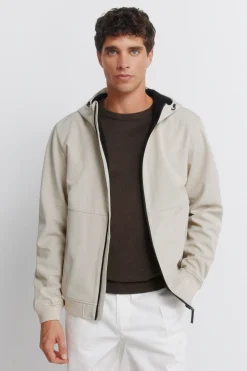 Veste softshell &agrave; capuche